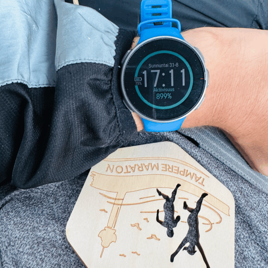 Ainakin päivän aktiivisuustavoite täyttyi.